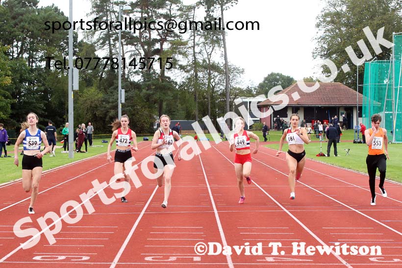 100 metres, NECAA Open Meeting, Morpeth, Sunday, September 27th. David T. Hewitson/Sports for All Pics